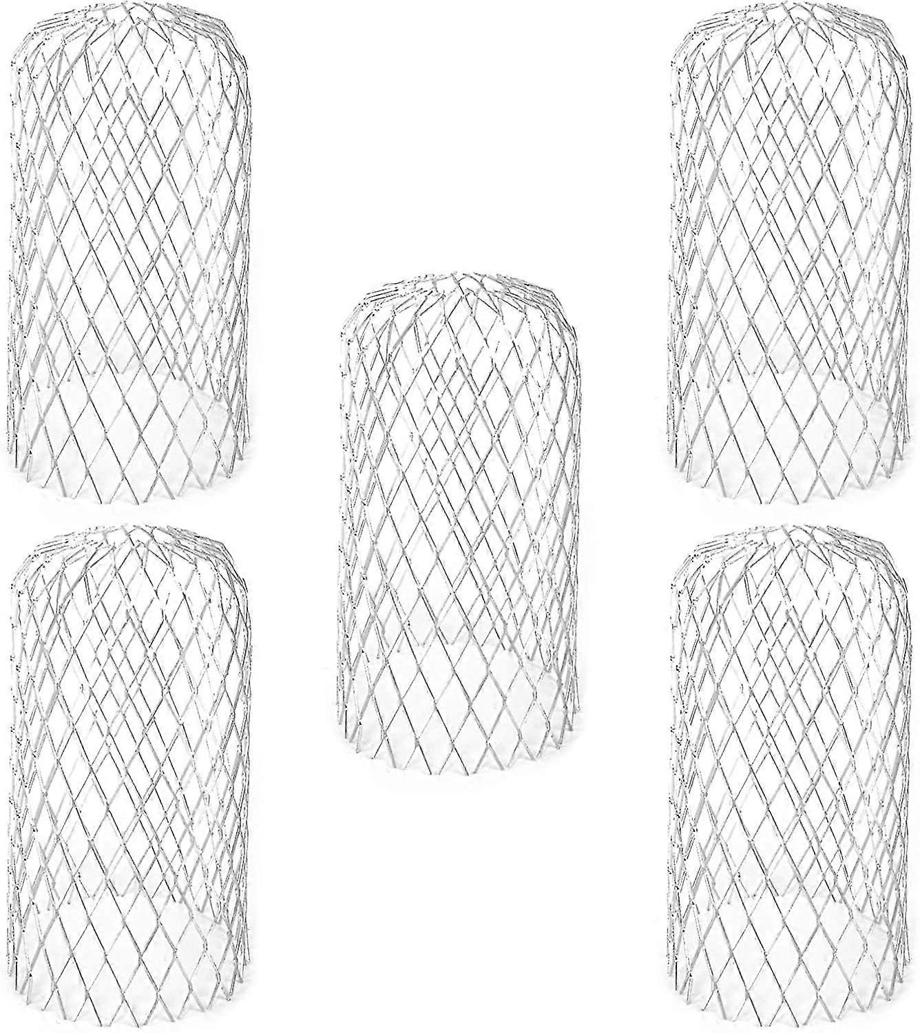 5pcs Gutter Guards Leaf Mesh Covers Aluminum Filter To Prevent Clogged Leaf Fragments, Moss Mud And Other Debris (158cm, Silver)