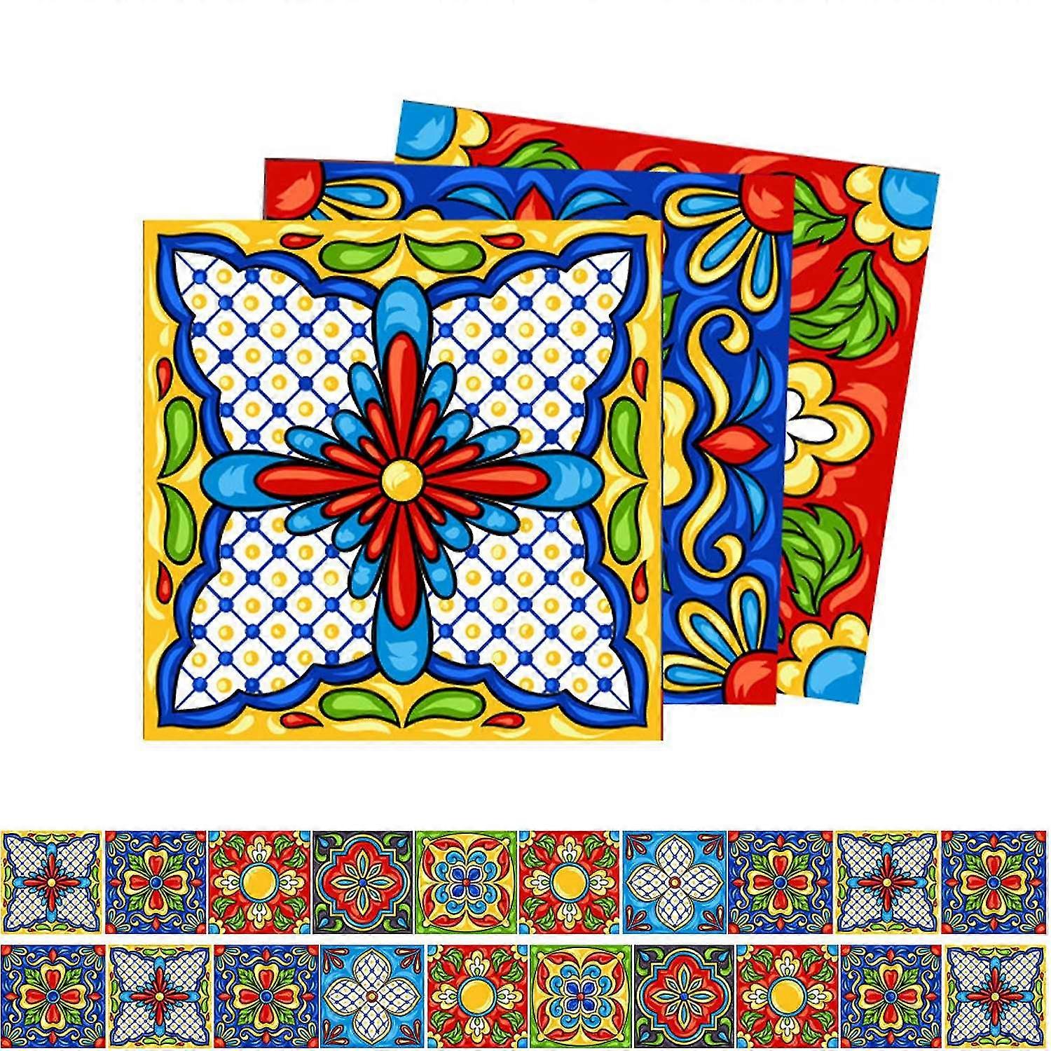 Kitchen Tile Stickers 3d Self Adhesive Bathroom Mosaic -20x20cm