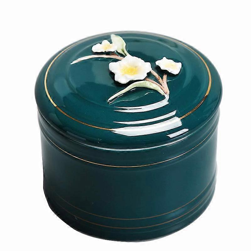 Dear Pet Memorials Handmade Ceramic Pet Cremation Urn(Green)