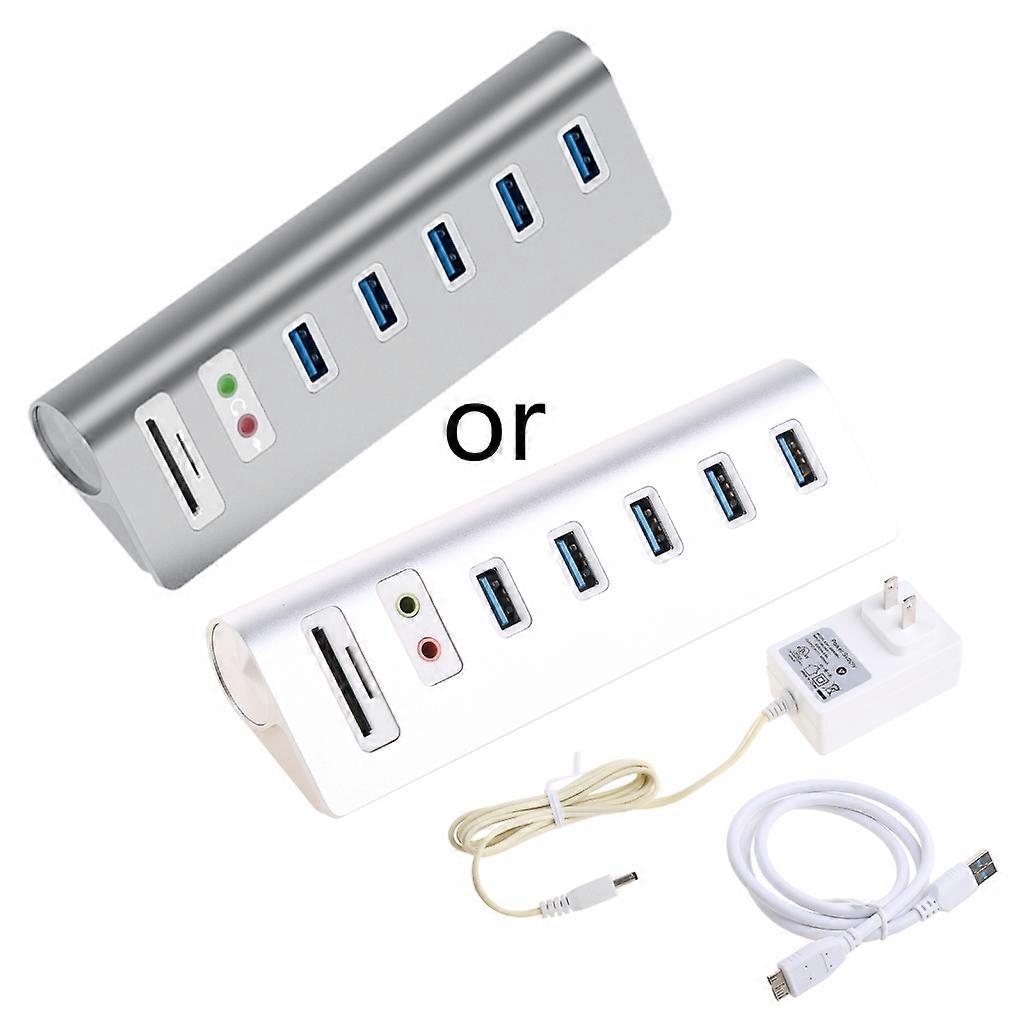 5 Ports Usb3.0 Docking Station Multi-function USB Splitter TF / SD Card Reader