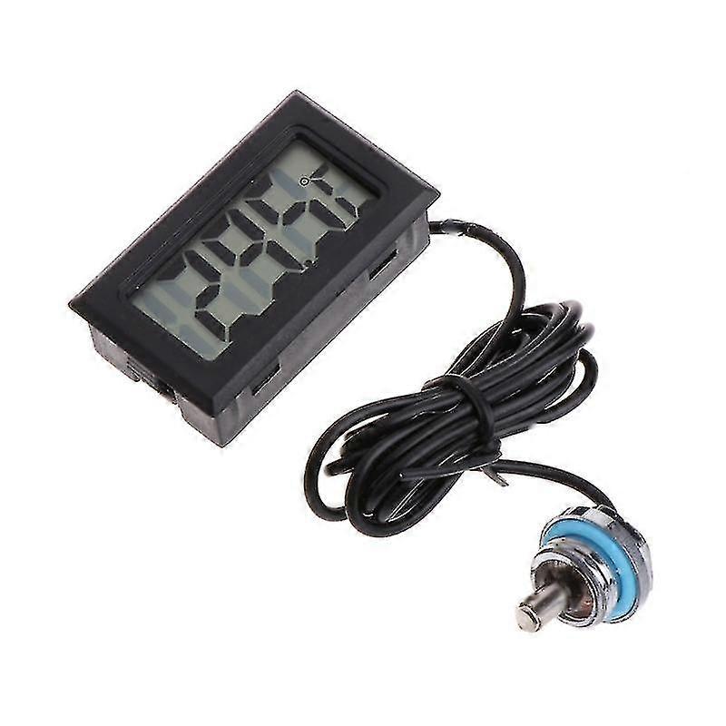 Digital Thermometer Temperature Meter Gauge With G1/4 Thread Probe Water Cooling