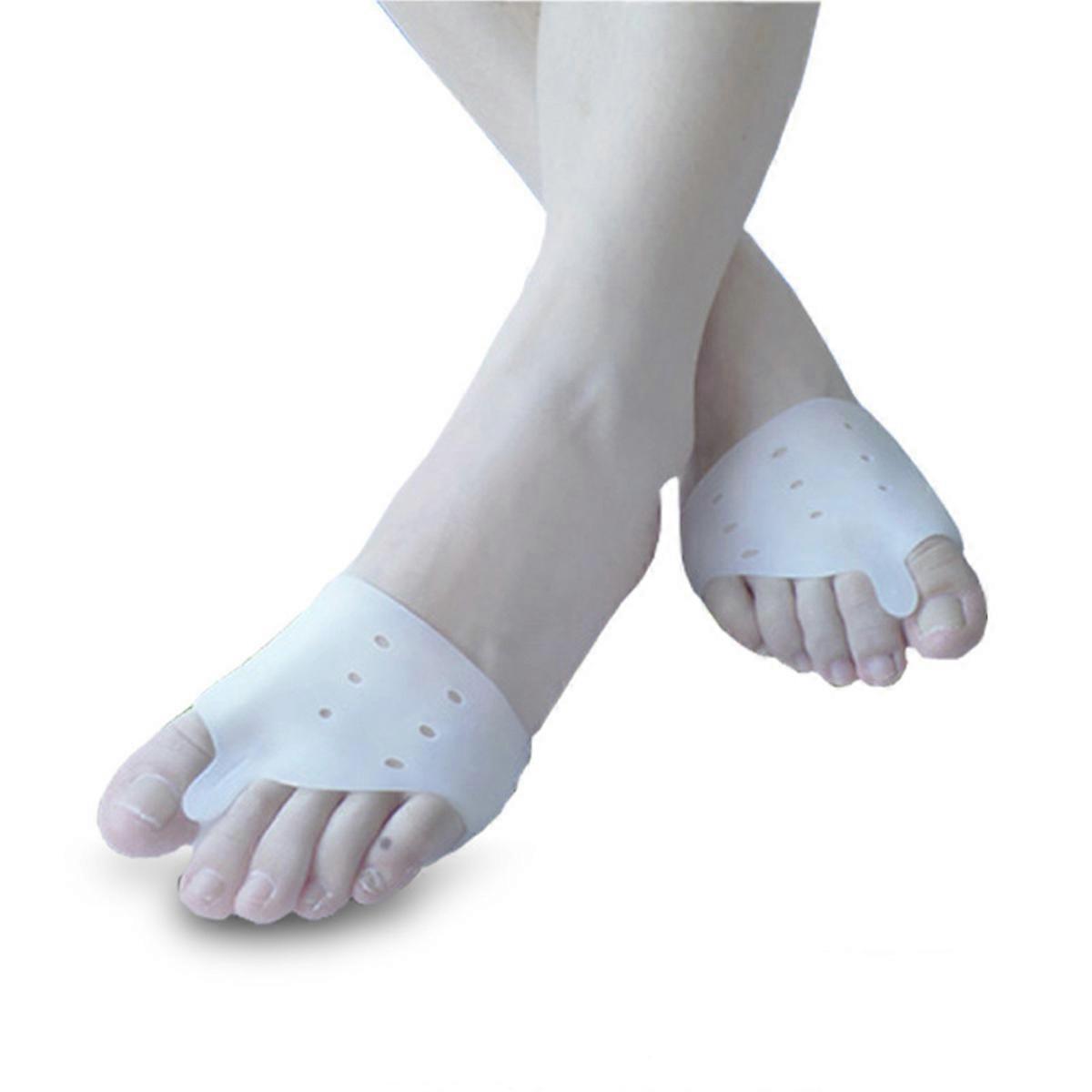1 Pair Hallux Valgus Corrector Silicone Bunion Stretchy Pads Bunion Relief Protector Sleeves Kit Relief Pain for Overlapping Toes