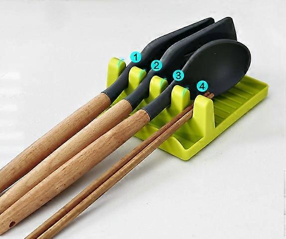 Premium Utensil and Spoon Rack with Deep Drip Mat and Pot Lid Holder | Utensil and Spoon Cooking Rack for Cleaning Grills, Stoves and Kitchens | Set o