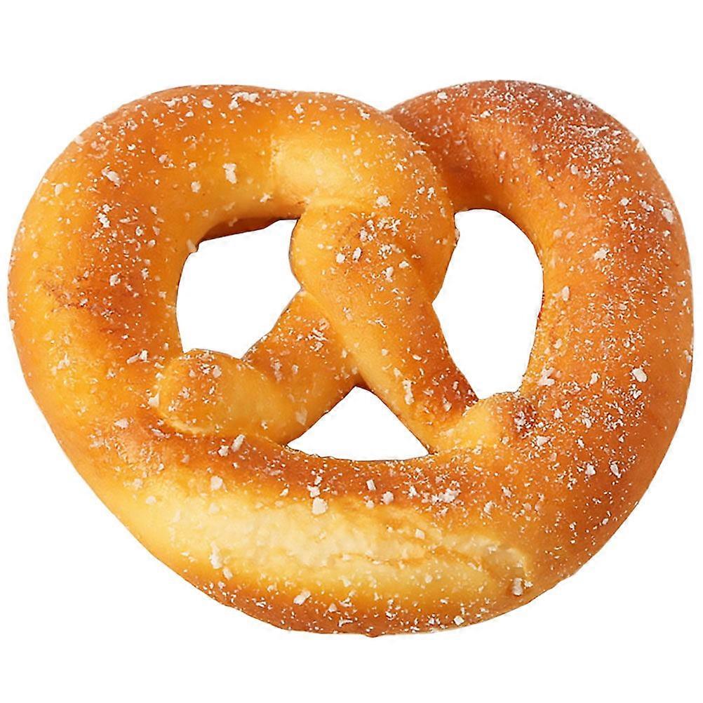 1Pc PU Simulated Donut Bread Model PU Artificial Food Photo Prop Lifelike Heart Shape Donut Prop for Bakery Display (Orange)