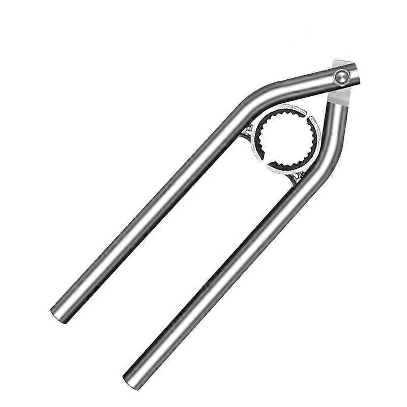 Faucet Aerator Key and Removal Tool Carbon Steel Cache Aerator Wrench for 21mm-28mm Faucet Aerators, Brushed Nickel