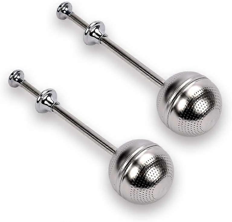 Long-Handle Stainless Steel Tea Strainers - 2pcs Premium Tea Infuser Filter Loose Leaf Tea