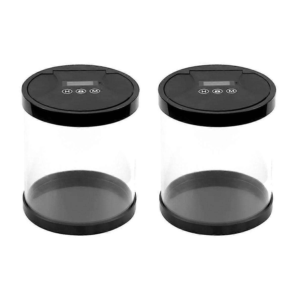 2X Electronic Time Lock Box Timer Lock Container Multi Function Time Lock Box Bin for Toys Phones N