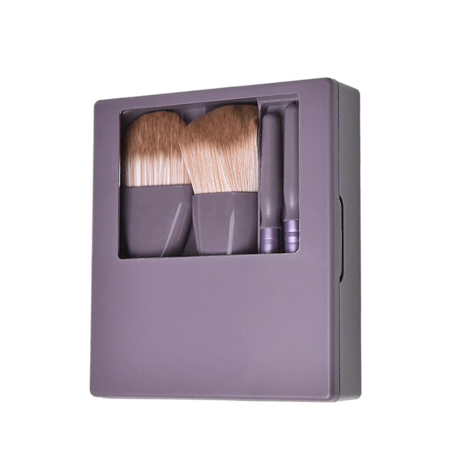 Make-up-Pinsel-Set in Reisegröße Mini-Make-up-Pinsel-Set mit Etui und Spiegel, kleines Kosmetikpinsel-Set mit kompletter Funktion