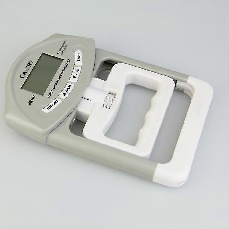 Digital Hand Dynamometer: Grip Strength Gauge Auto-Capture Gray