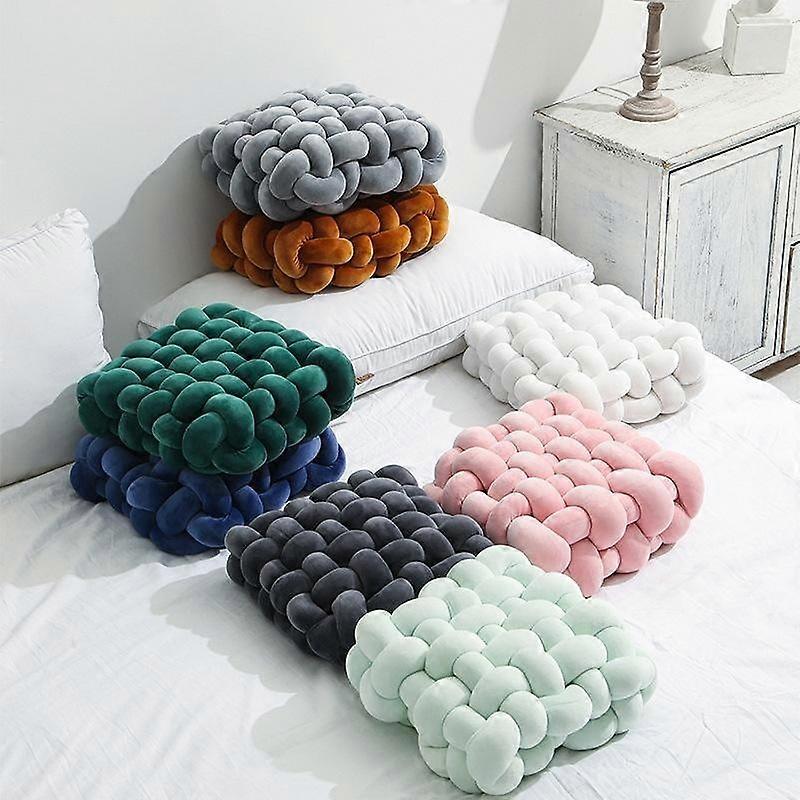 1PCS Throw Pillow Square Woven Seat Cushion Cushion Sofa Backrest Plush Pillow Decoration Float Window Cushion