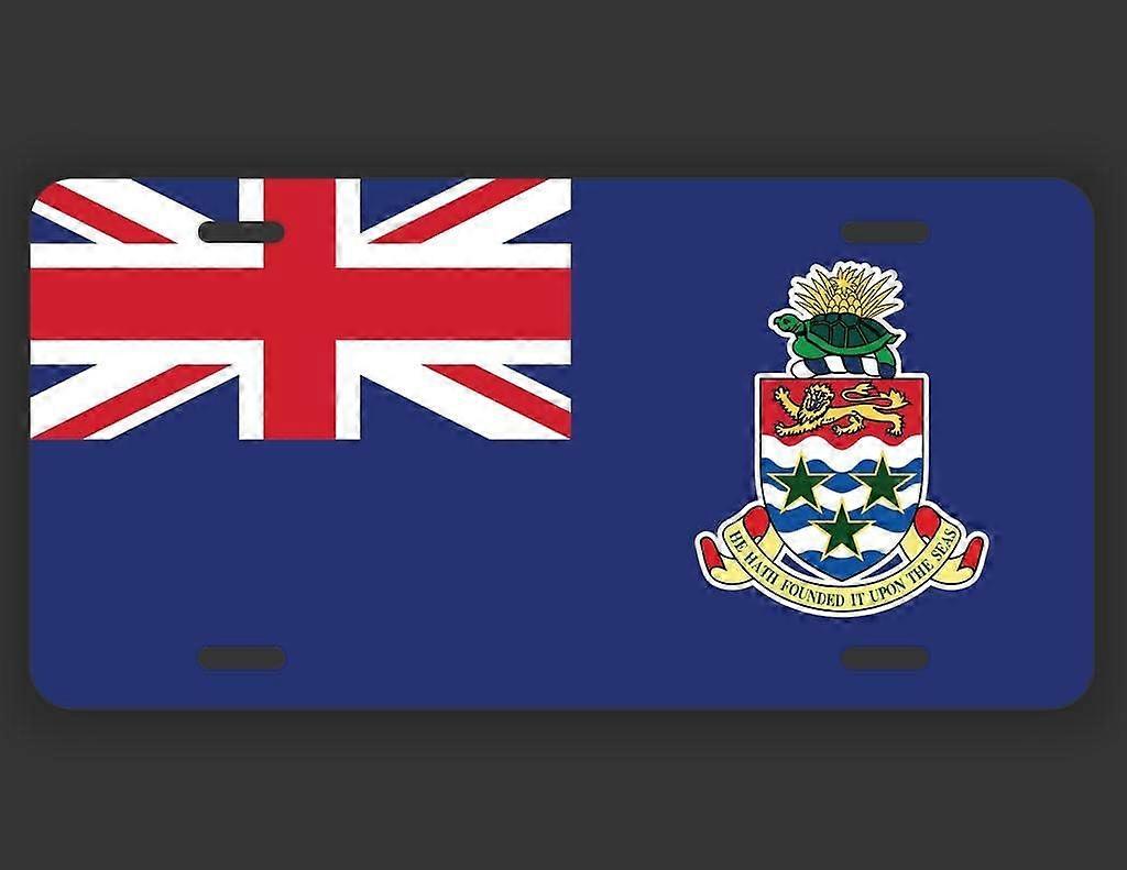 Placa de Licença das Ilhas Cayman Tag Vanity Metal | Metal impresso UV | 6 polegadas por 12 polegadas | Carro Caminhão RV Trailer Wall Shop Man Cave | VLP2