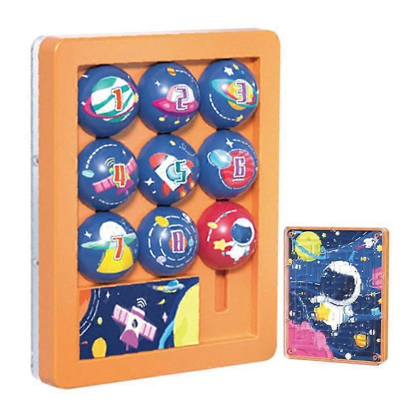 Children Number Digital Huarong Road Slide Jigsaw Puzzle 3D Maze Walking Beads Brain Game Unlocking Toys Kids Gifts