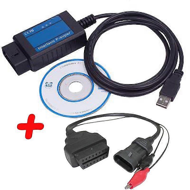 Professional For Fiat Scanner Obd/ Obd2 For Fiat F-super Interface Usb Scan Tool For Fiat/alfa Romeo/lancia With 3 Pin Boris