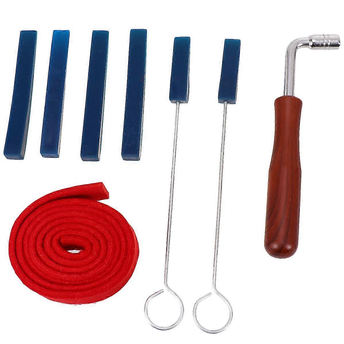 High qualityA1  8 Pcs Professional Piano Tuning Mute Kit Tuning Hammer Lever Tuner Mute Kit Piano Tuning Tools