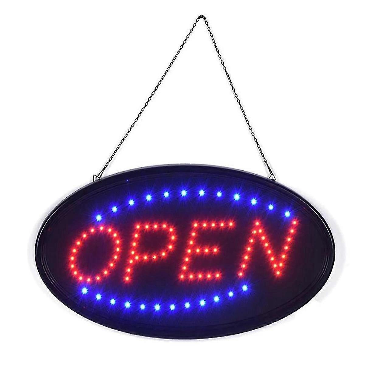 Led Store Open Sign Logo Advertising Light Board Shopping Mall Bright Animated Motion Neon Business Store Billboard
