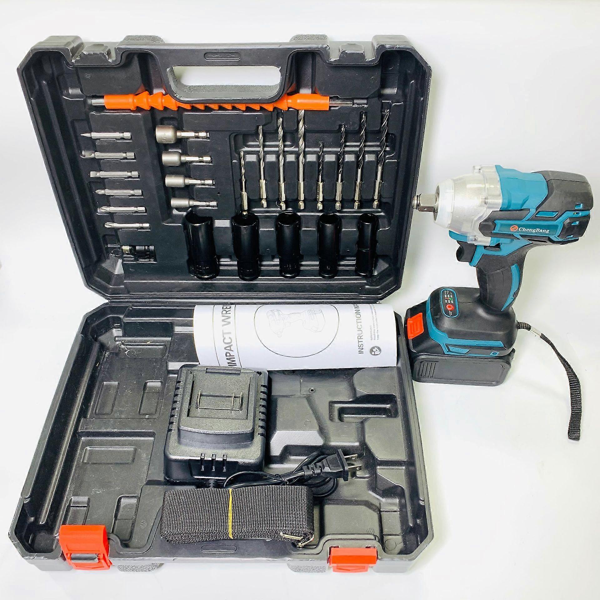 Dobíjecí lithium střídavý elektrický elektrický rázový klíč set A01