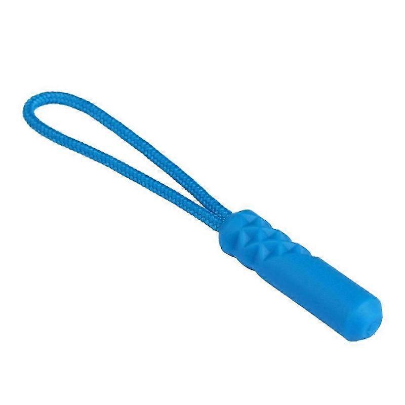 Extrator de zíper de plástico, extrator de plástico, corda de cauda com zíper de escalada, corda de zíper de mochila azul