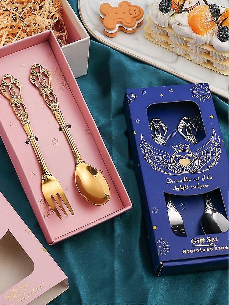 Creative Cake Spoon Fork - Antique Embossed Home Decor Gifts