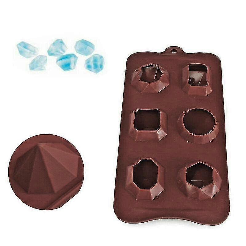 mould chocolate cube tray soap stones silicone melts diamond