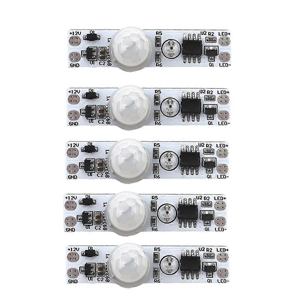 5PCS DC 5-24V 12V PIR Motion Sensor Switch Module Human Movement Sensor Detector Controller Switch