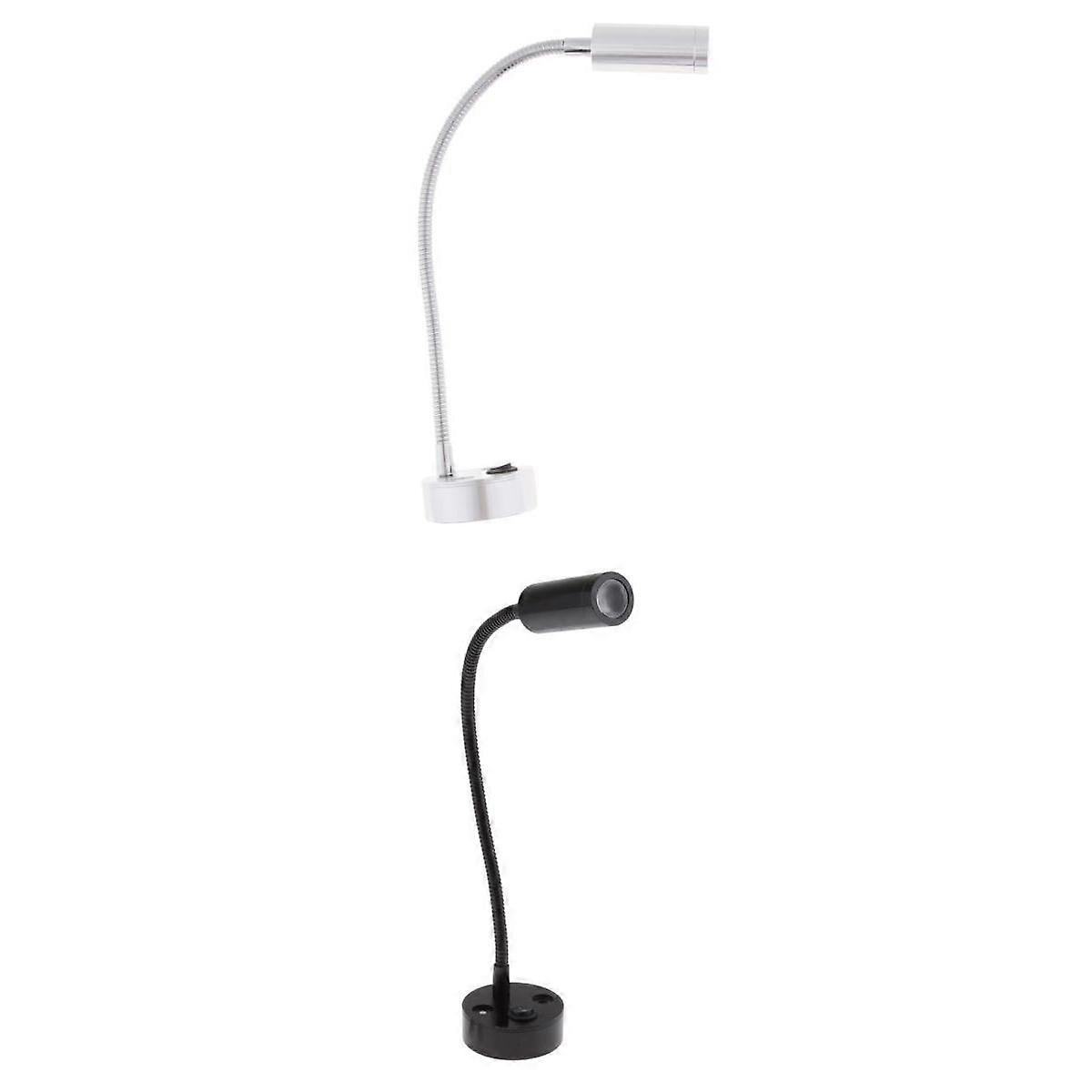 2 Pack RV Boat 12V 3W LED Bedside Reading Light Wall Surface Mount
