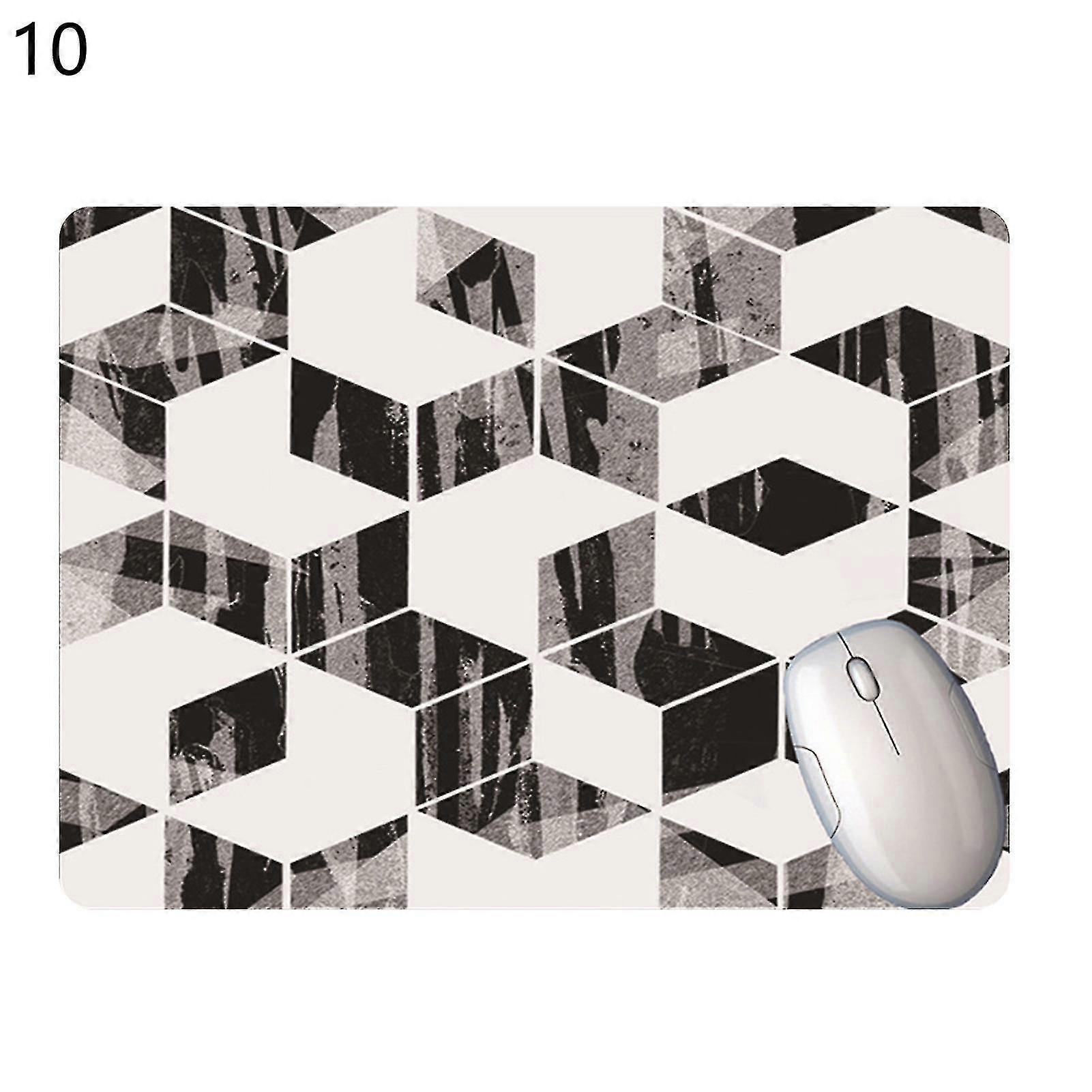 Mouse Pad Soft Non-slip Ultra-thin Rhombus Pattern Desktop Mousepad Wrist Rest Mat For Office