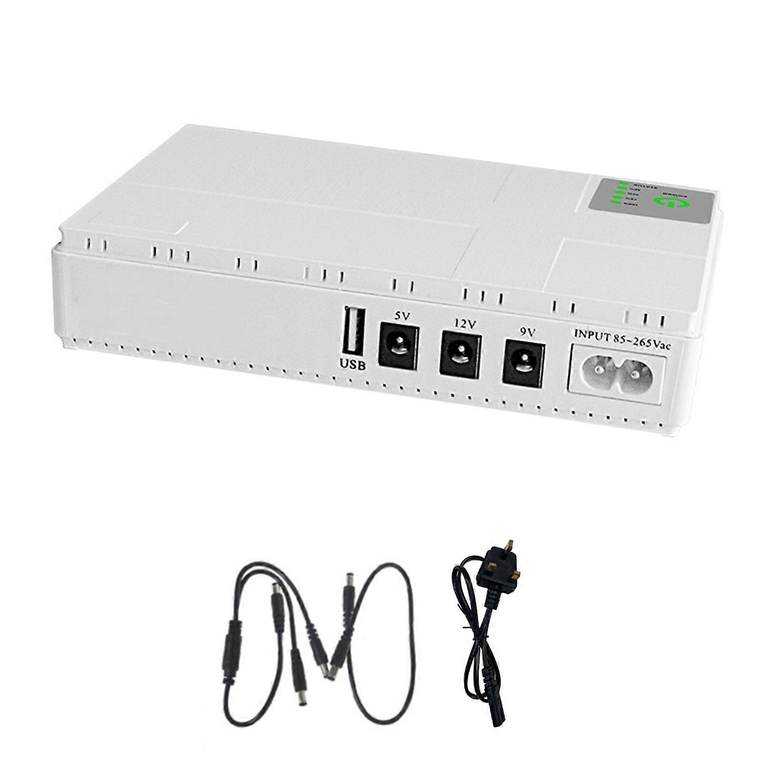 Mini Portable UPS Battery Backup Uninterruptible Power Supply 10400mAh 5V/9V/12V for WiFi Router Backup Power Adapter Multicolor