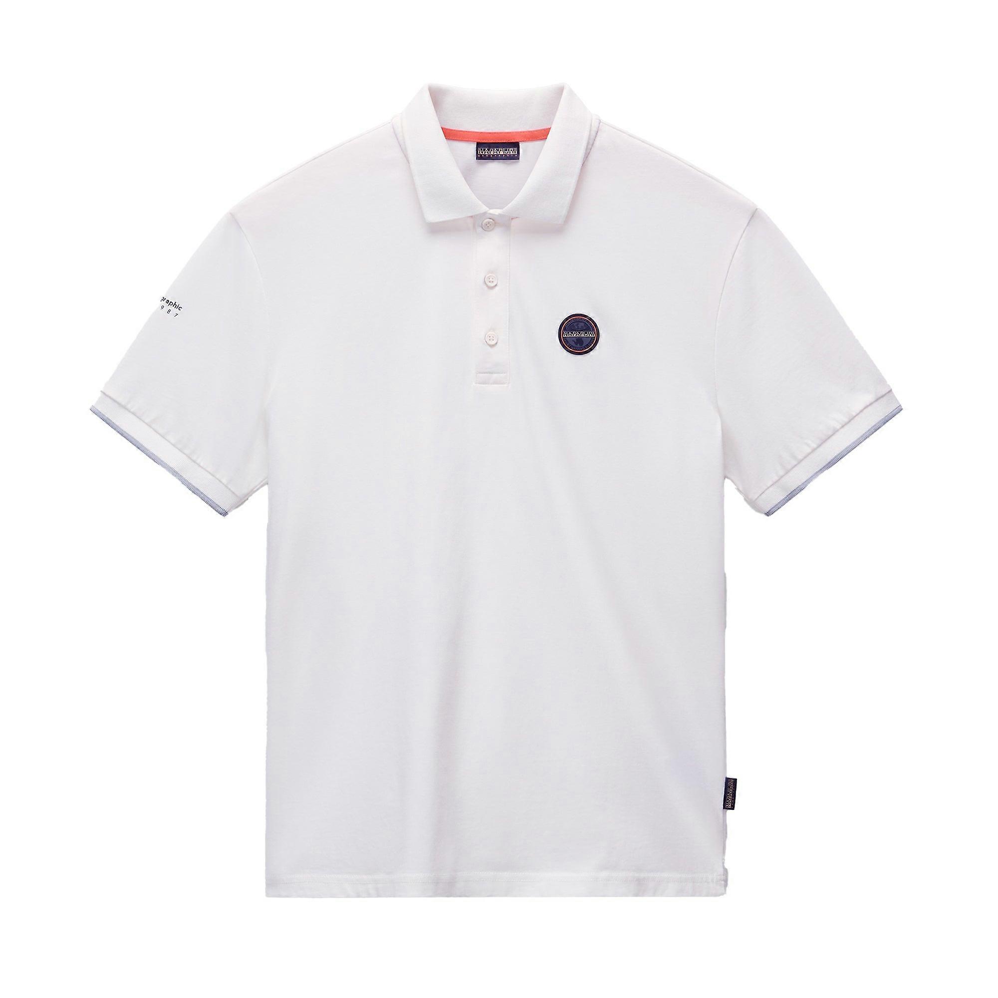 Napapijri E Badge Polo Shirt Heron