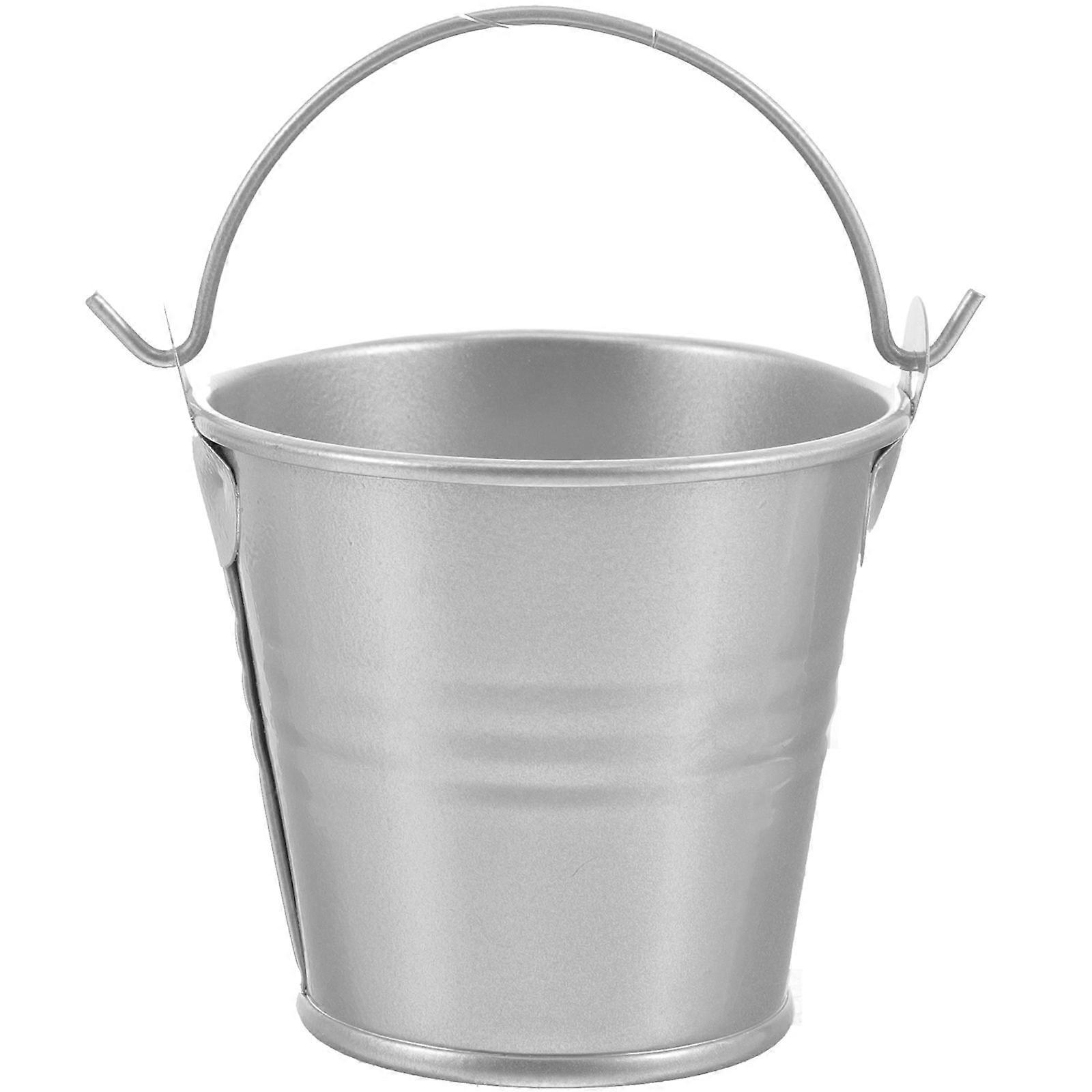 Multi-functional Iron Bucket Portable Flower Arrangement Bucket With Handle Kids Candy Bucket