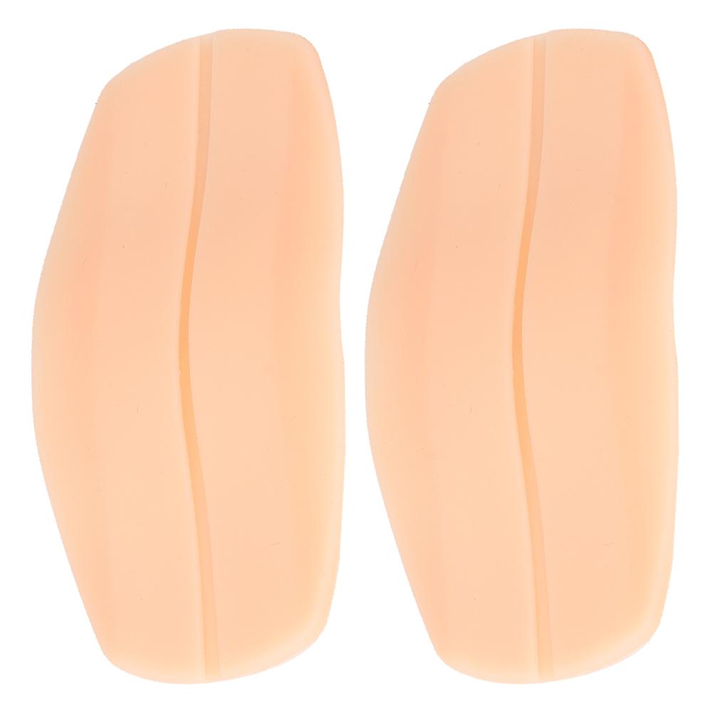 2 יחידות נשים ליידי סיליקון מונע החלקה רפידות כתף לחץ להקלה על כאבים כרית רצועת חזייה (עור)