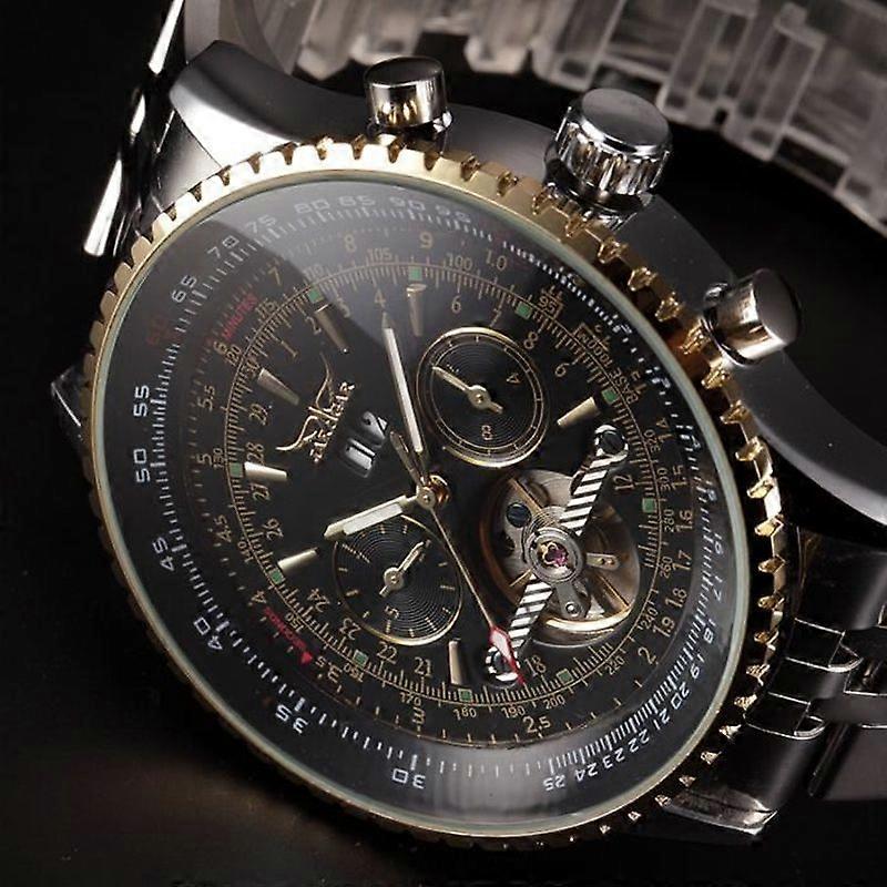 Orologio Uomo Classico Cinturino in Ottone Colore Argento con Confezione Regalo - Automatico - Grigio - Classico