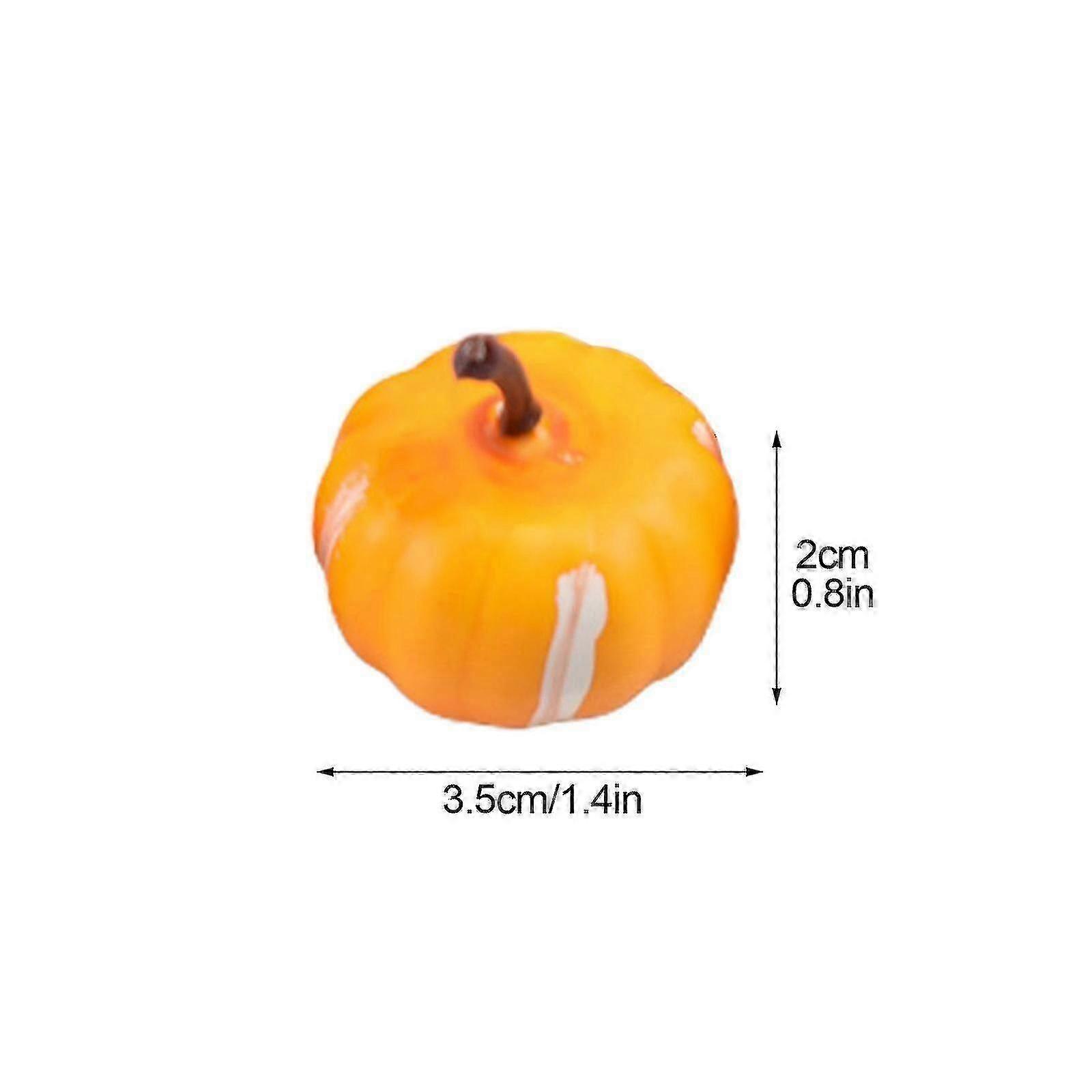 Diy Halloween Fall Ornament Multiple Functions Party 10pcs/set Non-toxic Simulation Pumpkins Decoration
