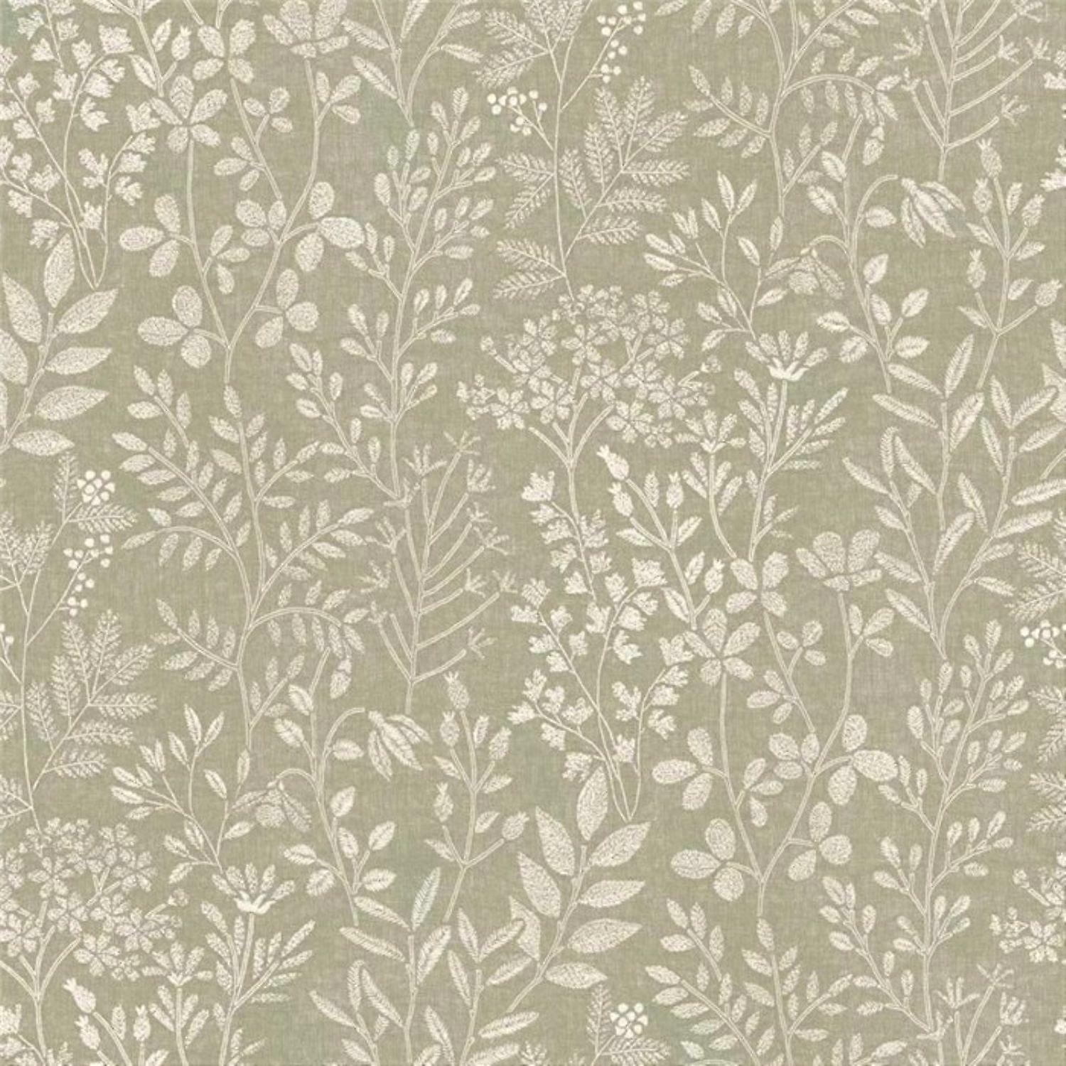 Grandeco Karuna Green Wallpaper