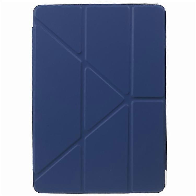 MUTURAL Tablet Case Compatible For iPad 10.2 (2021) / (2020) / (2019) , PU Leather Transparent Back Origami Stand Cover with Detac