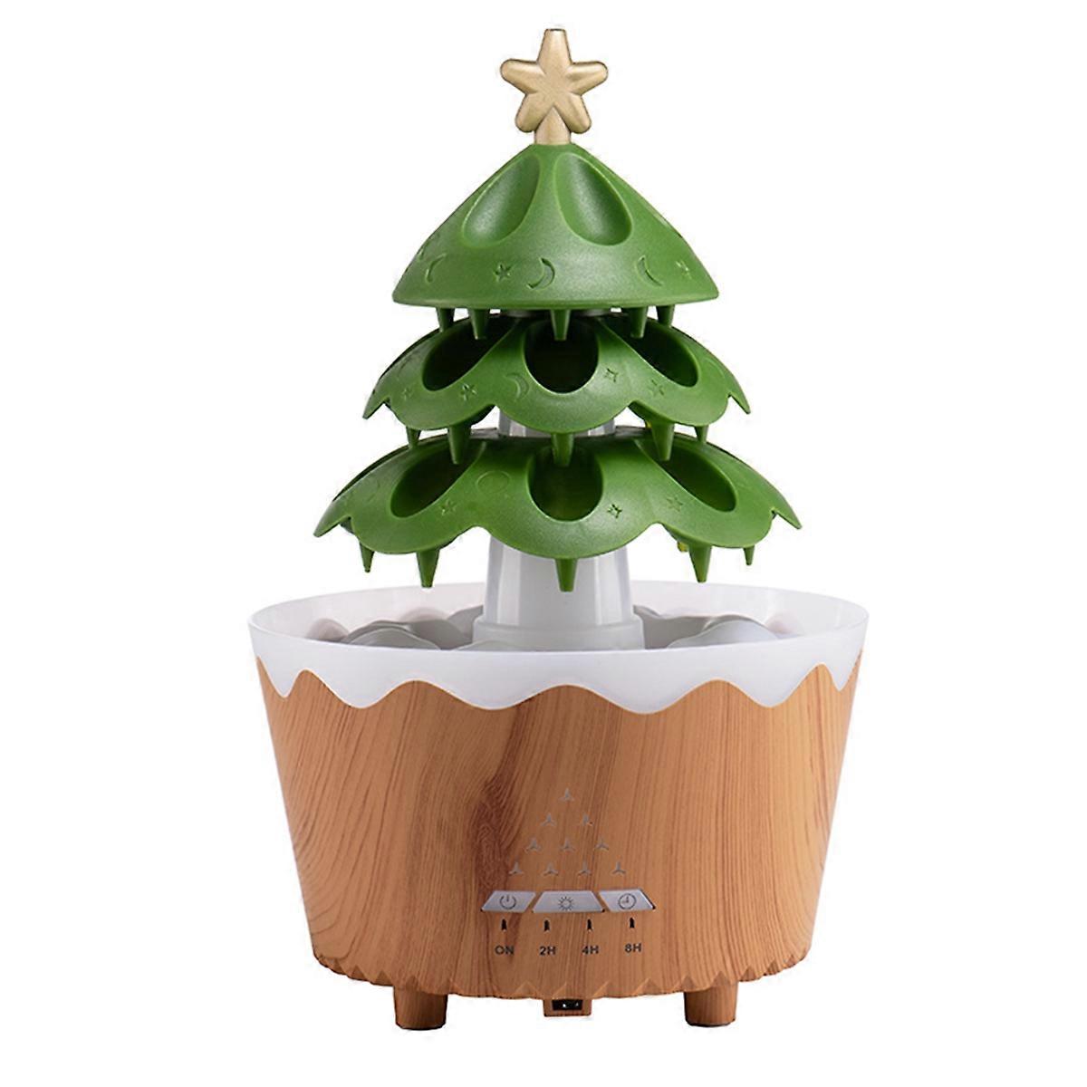 Relaxing Aromatherapy Humidifier,Christmas Tree Humidifier,Fragrance Diffuser,LED Color Changing Air Humidifier EU Plug