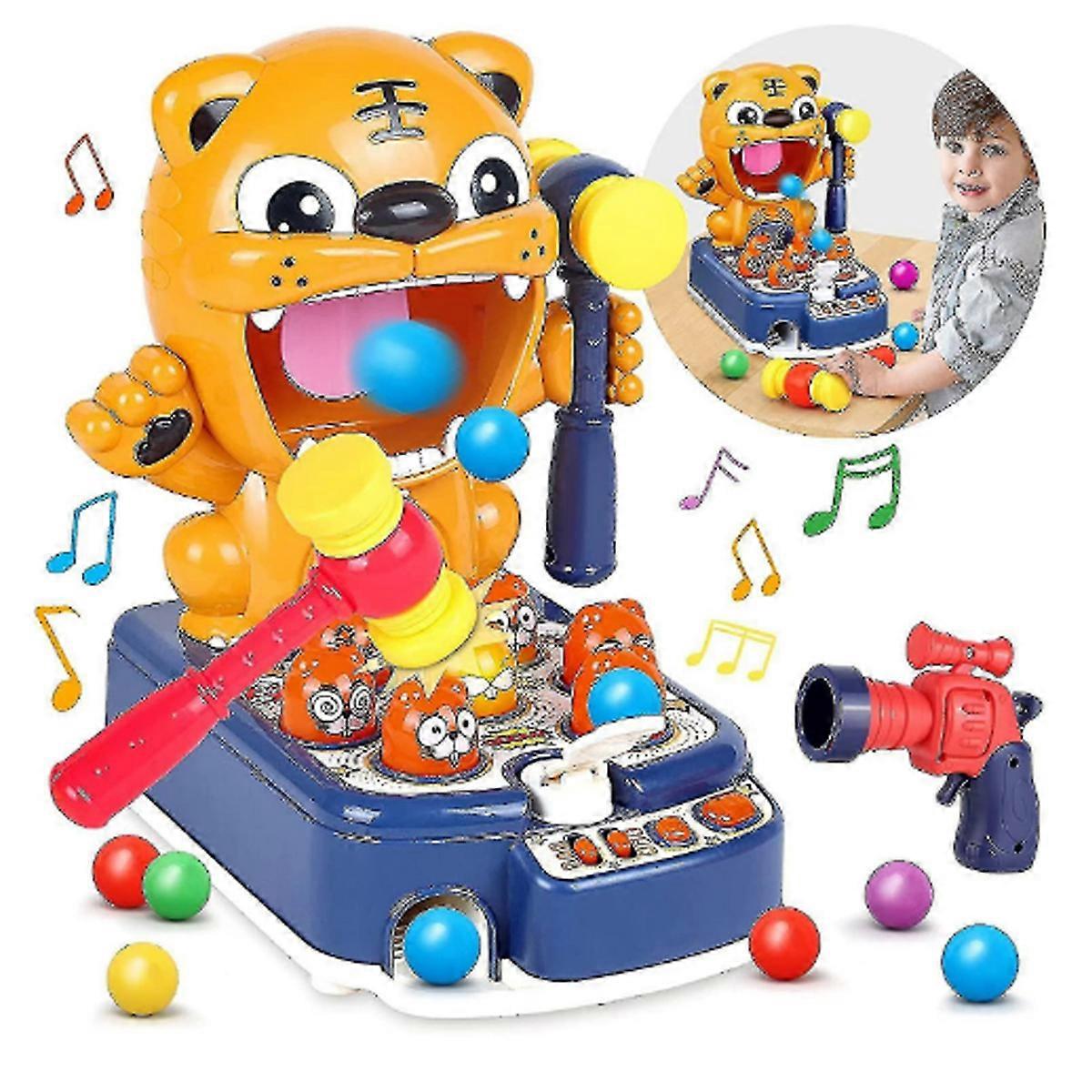 3 In 1 Whack Mole Game, Fine Motor Skill Development &amp; Hand-Eye Coordination, Interactive Educational Toys with Music and Light Features,