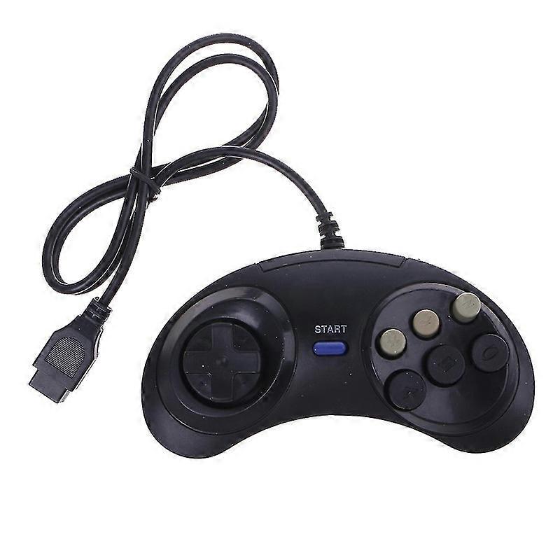 6-Button Wired Game Controller for Sega Mega Drive / Genesis - Gamepad for MD