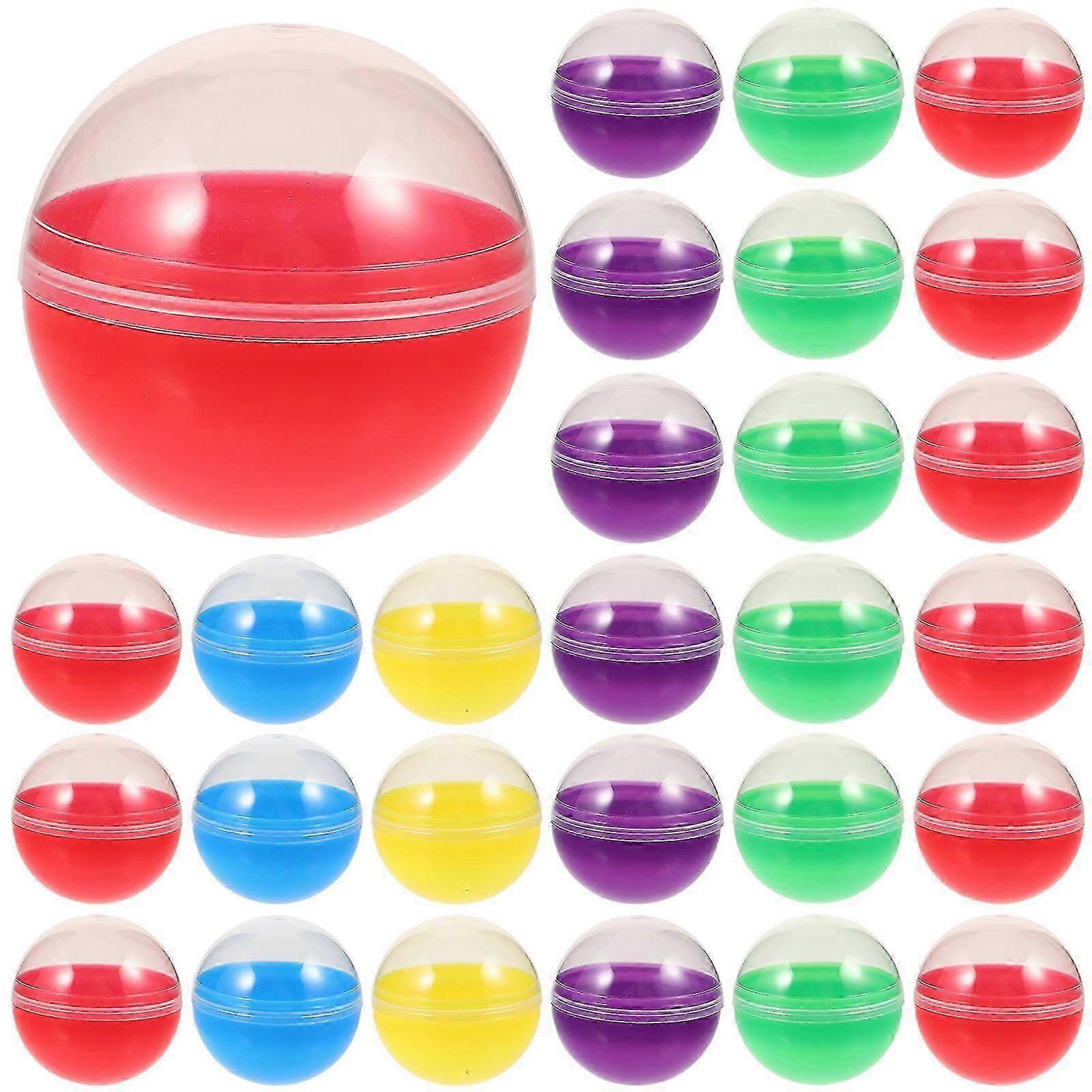 60Pcs Fillable Balls Multi-function Plastic Balls Twisting Balls Fillable Balls for Party