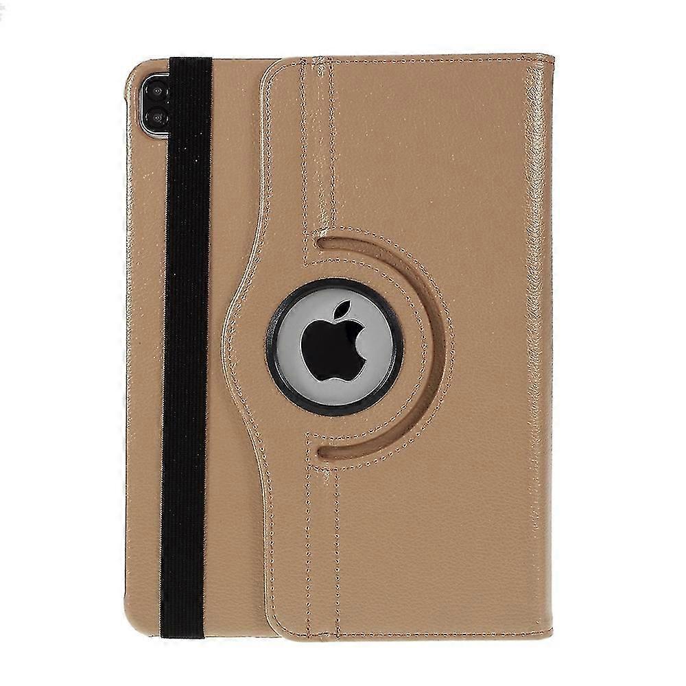Rotating Stand Leather Case For Ipad Air 11 (2024) / Air (2020) / (2022) With Unique Circle Hollow D