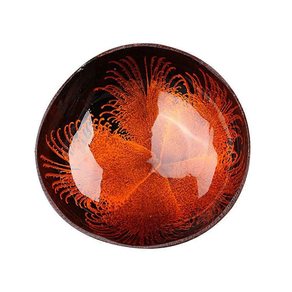 Natural Coconut Shell Bowl Storage Bowl Candy Container Nuts Holder (Pattern 6)