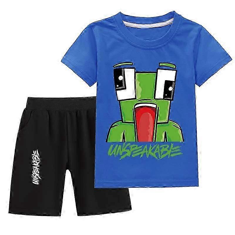 "Unspeakable! Casual set for boys and girls, children's T-shirt and shorts set"