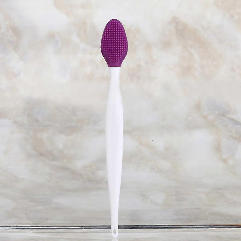 2pcs Lip and Nose Scrub Brush Silicone Exfoliating Lip Brush Double-Sided Soft Lip Nose Exfoliator Scrubber Tool