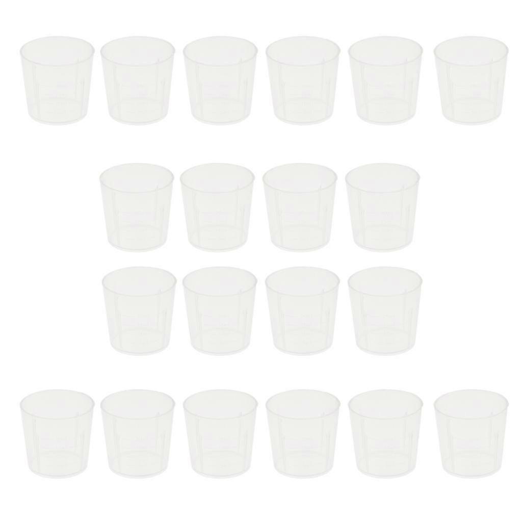 20PCS 20ml Measuring / Measure Cups Plastic Liquid Measuring Cups