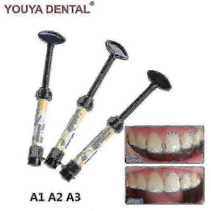 Hot 2.5g Dental Composite Resin Filling Materials Dentistry Denfil Syringe Universal Light Curing Composite Resin A1 A2 A3