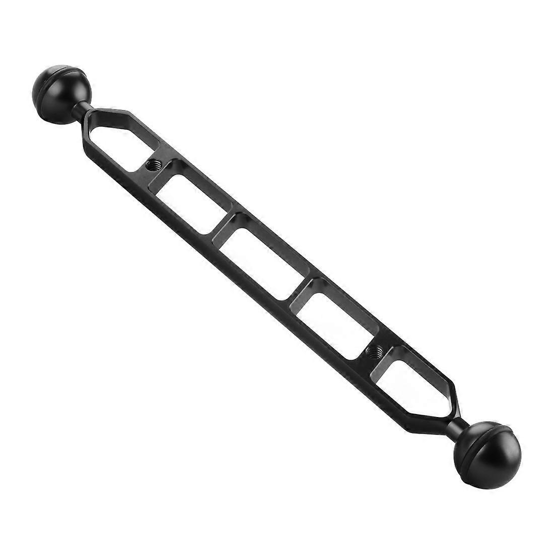 PULUZ 11,0 pouces 27,9 cm en alliage d’aluminium double boules bras, diamètre de la boule : 25 mm