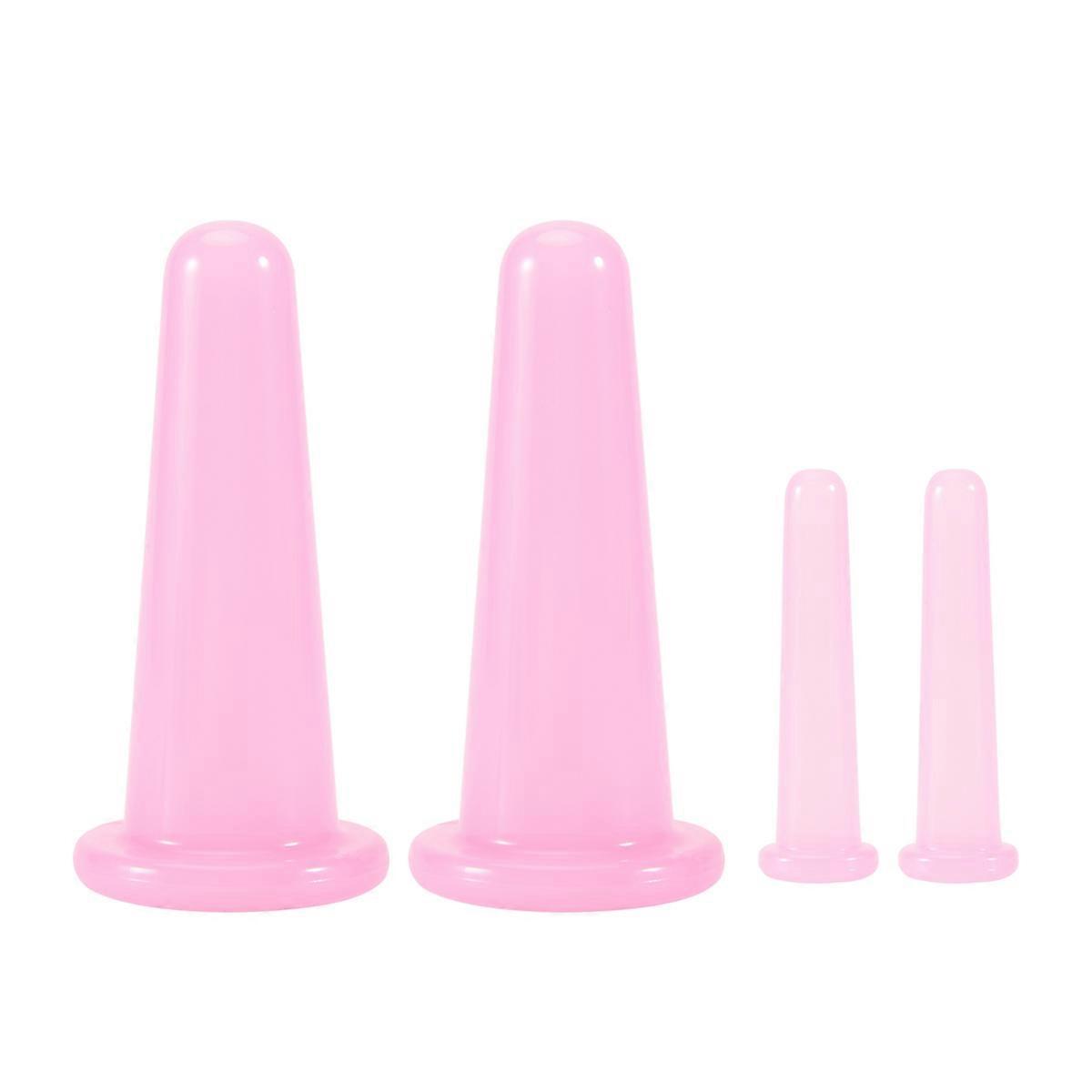 Silicone Cupping Vacuum Face Suction Face Artifact Pink