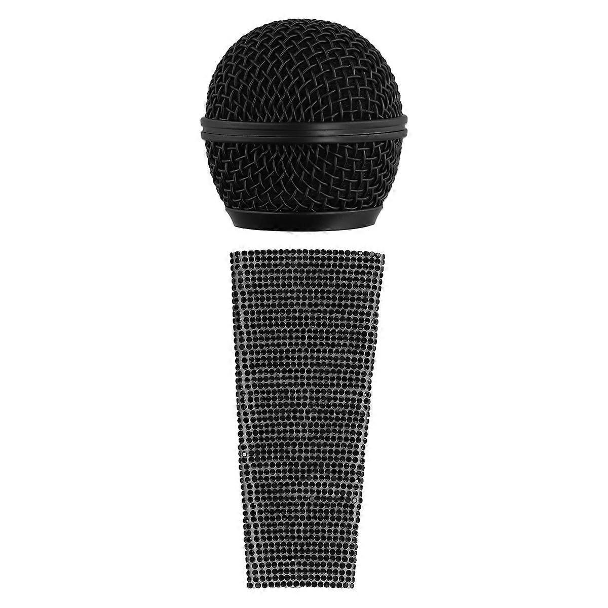 Microphone Sleeve Wireled Mic Hand Cover for SM58 Microphones Black
