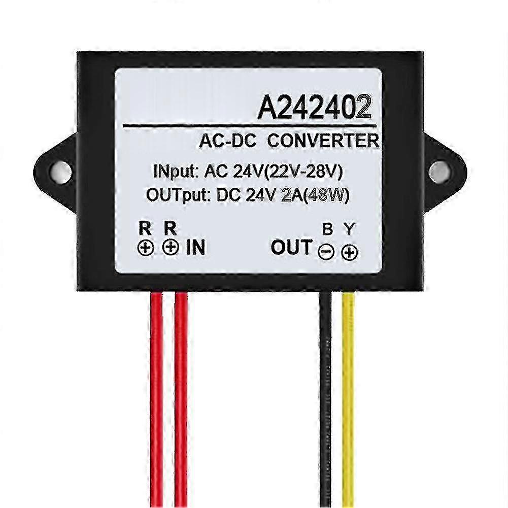 AC 24V - DC 24V 1/2/3A ミニ防水電源コンバータアダプタモジュール Qinhai2A SZRH A-S