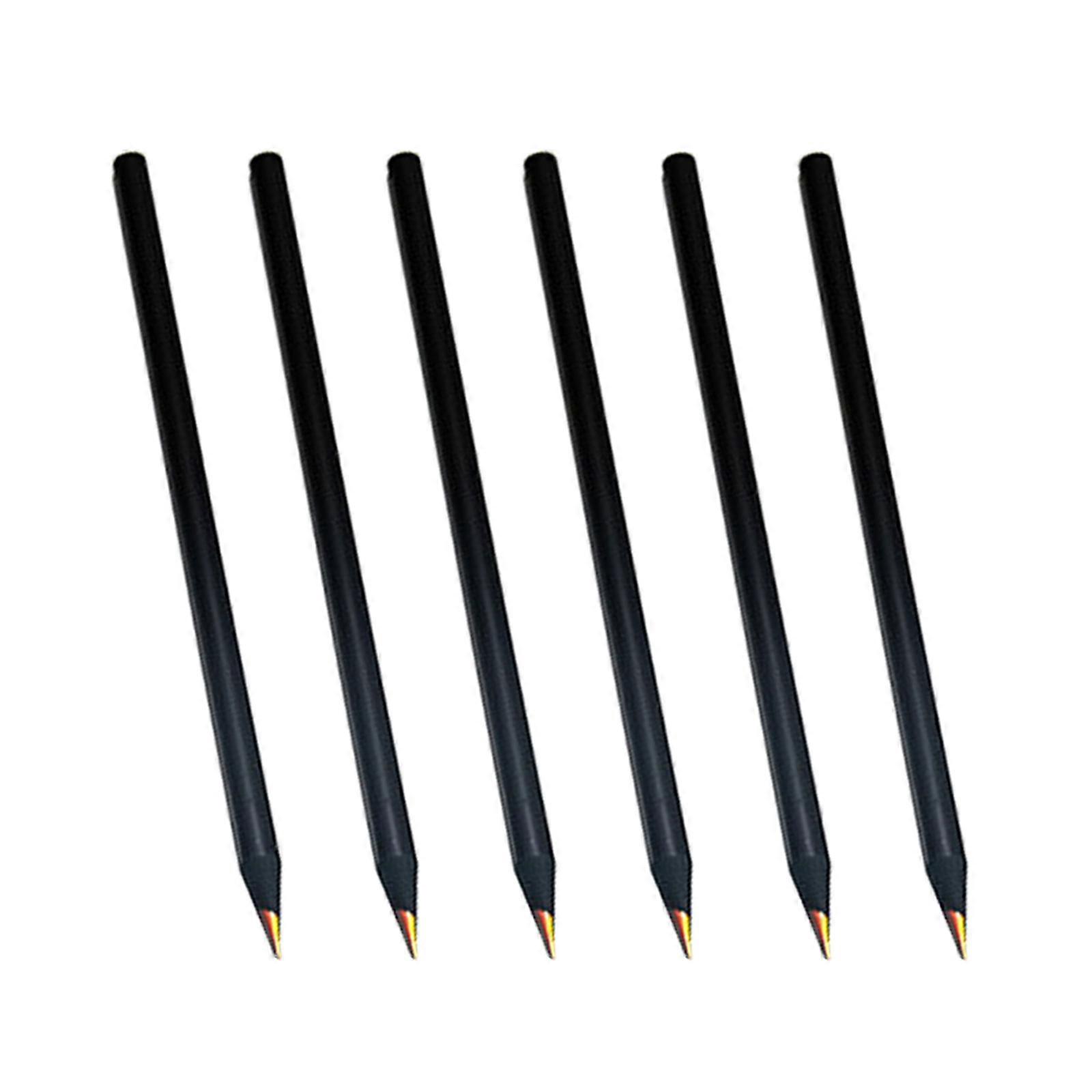6 färger regnbågspennor, jumbofärgade pennor för vuxna,flerfärgade pennor för konstteckning, färgläggning, skissfärg