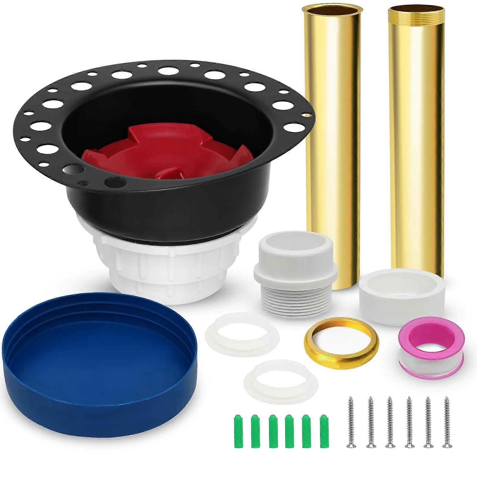 Bathtub Tub Drain Rough Mount Kit for Freestanding Bathtubs Floor Mounted Bathtubs